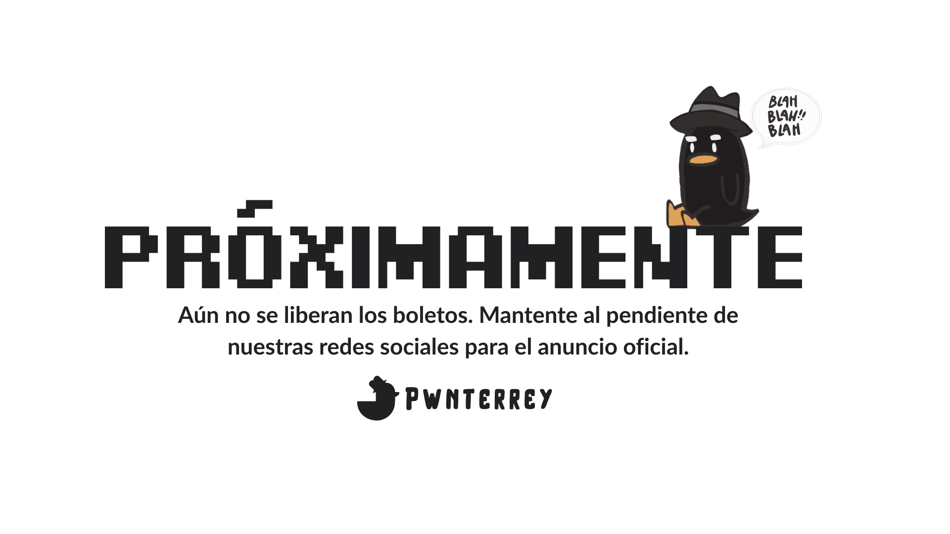 Boletos próximamente